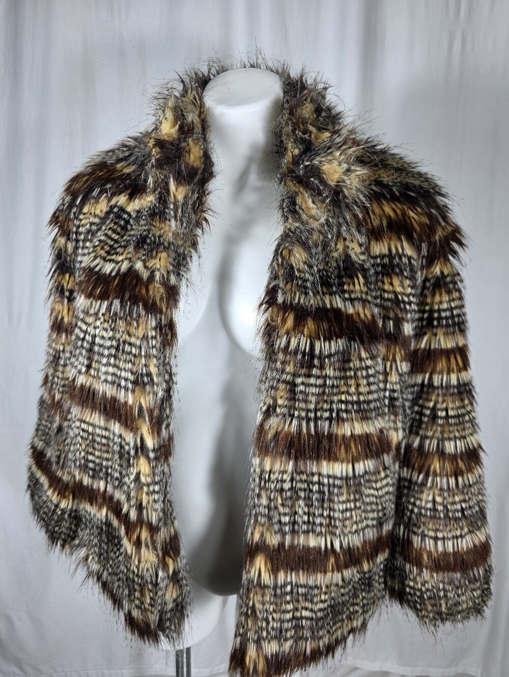 Romeo + Juliet Couture Faux Fur Coat | Women's Large | Luxe Statement Jacket |